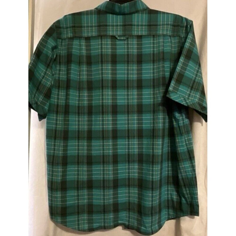 Sean John Men's XXL‎ Teal Short Sleeve Cotton Button Up Shirt - Picture 4 of 6